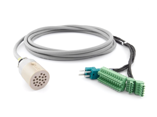 MLF18SMD3 cable. This connects the SMD3 stepper motor drive to an MLF18F feedthrough. The cable is coiled.